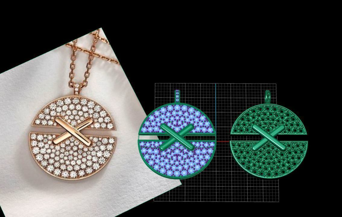 chumet pendant 3D model_4