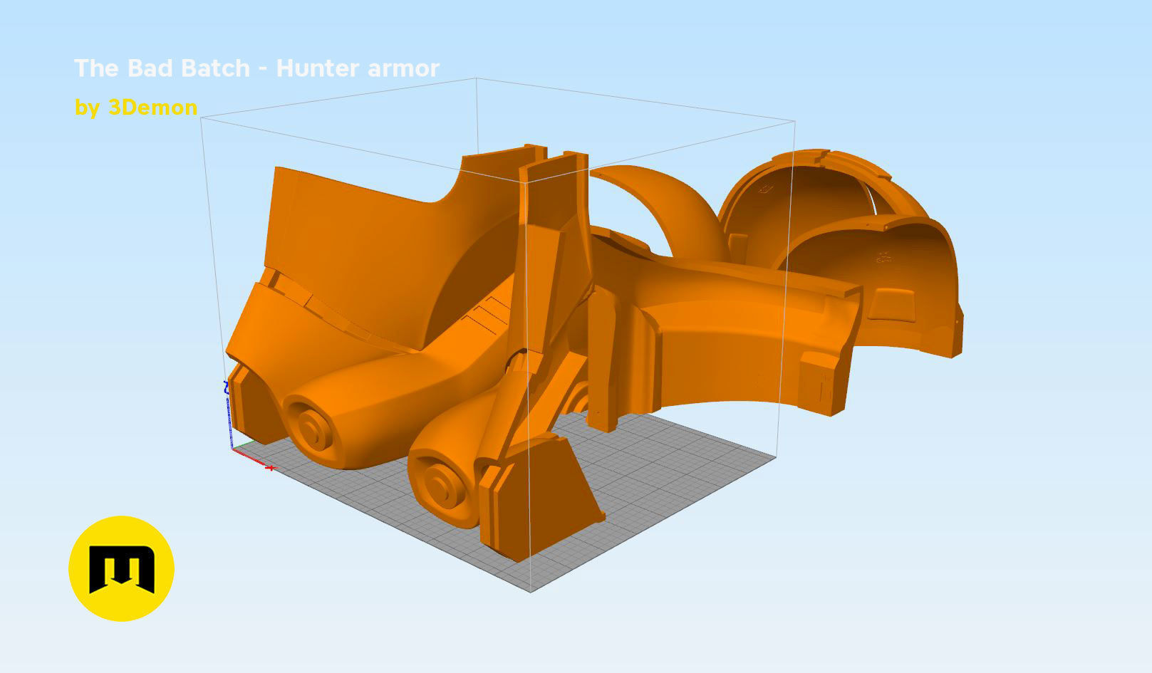 The Bad Batch Hunter armor 3D print model_19