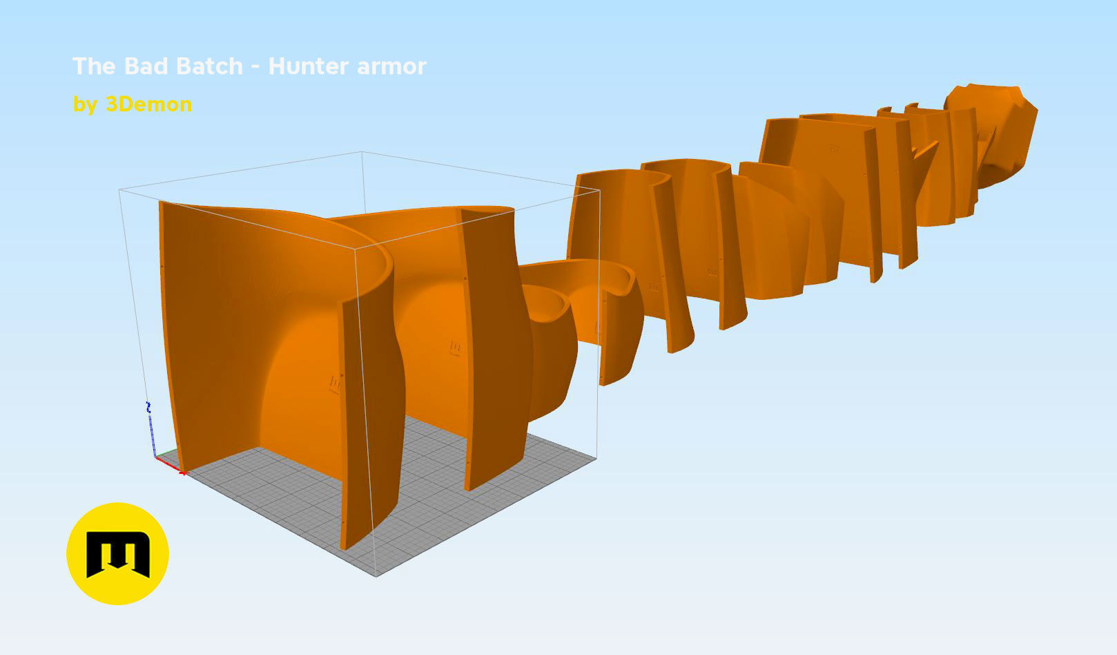 The Bad Batch Hunter armor 3D print model_22
