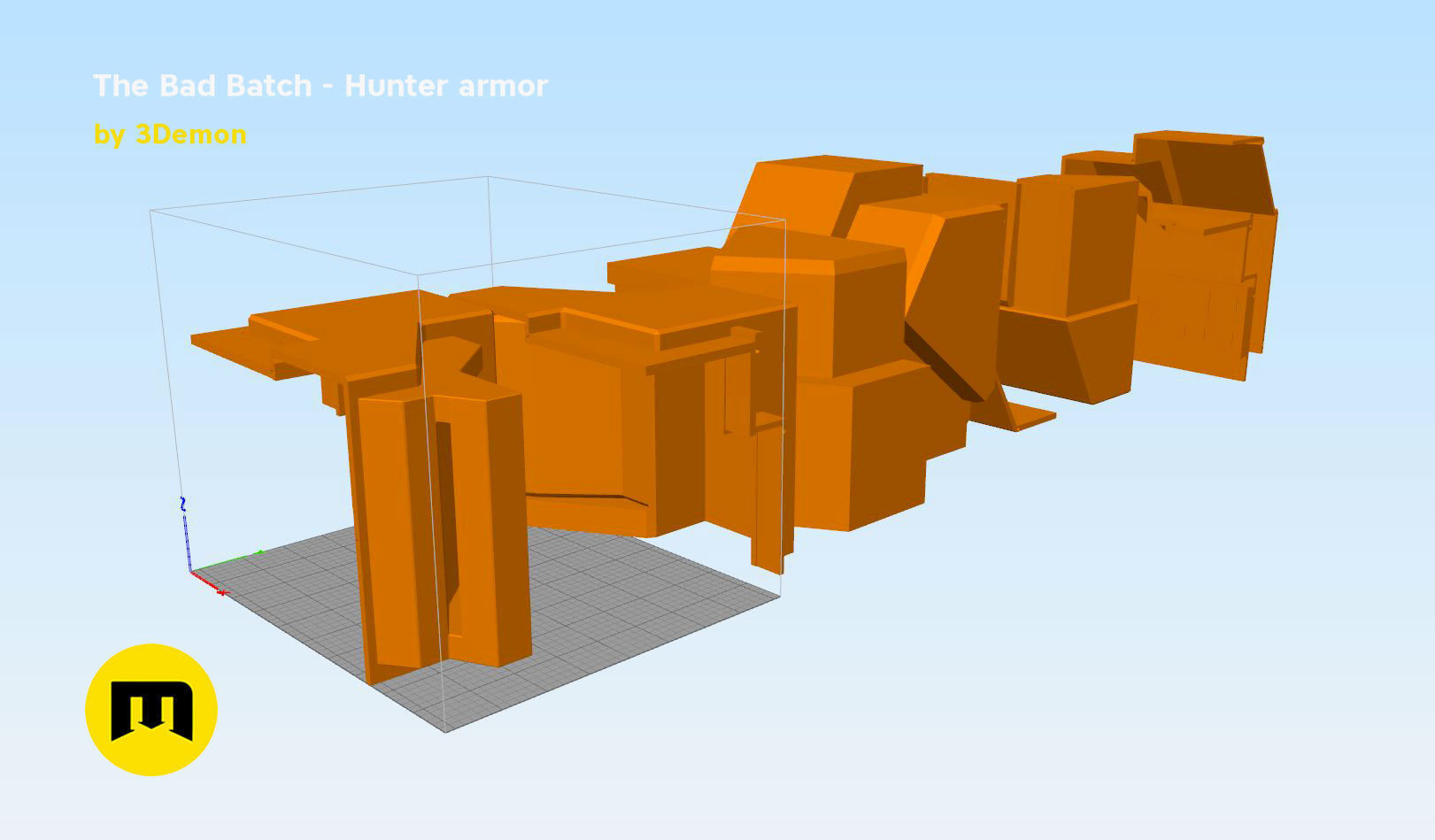 The Bad Batch Hunter armor 3D print model_18