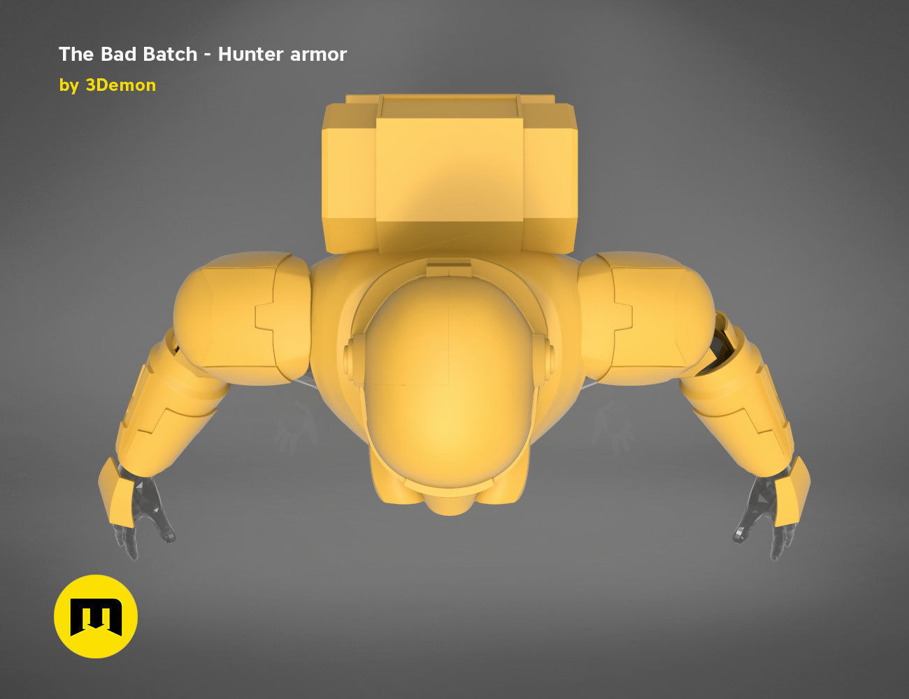 The Bad Batch Hunter armor 3D print model_15