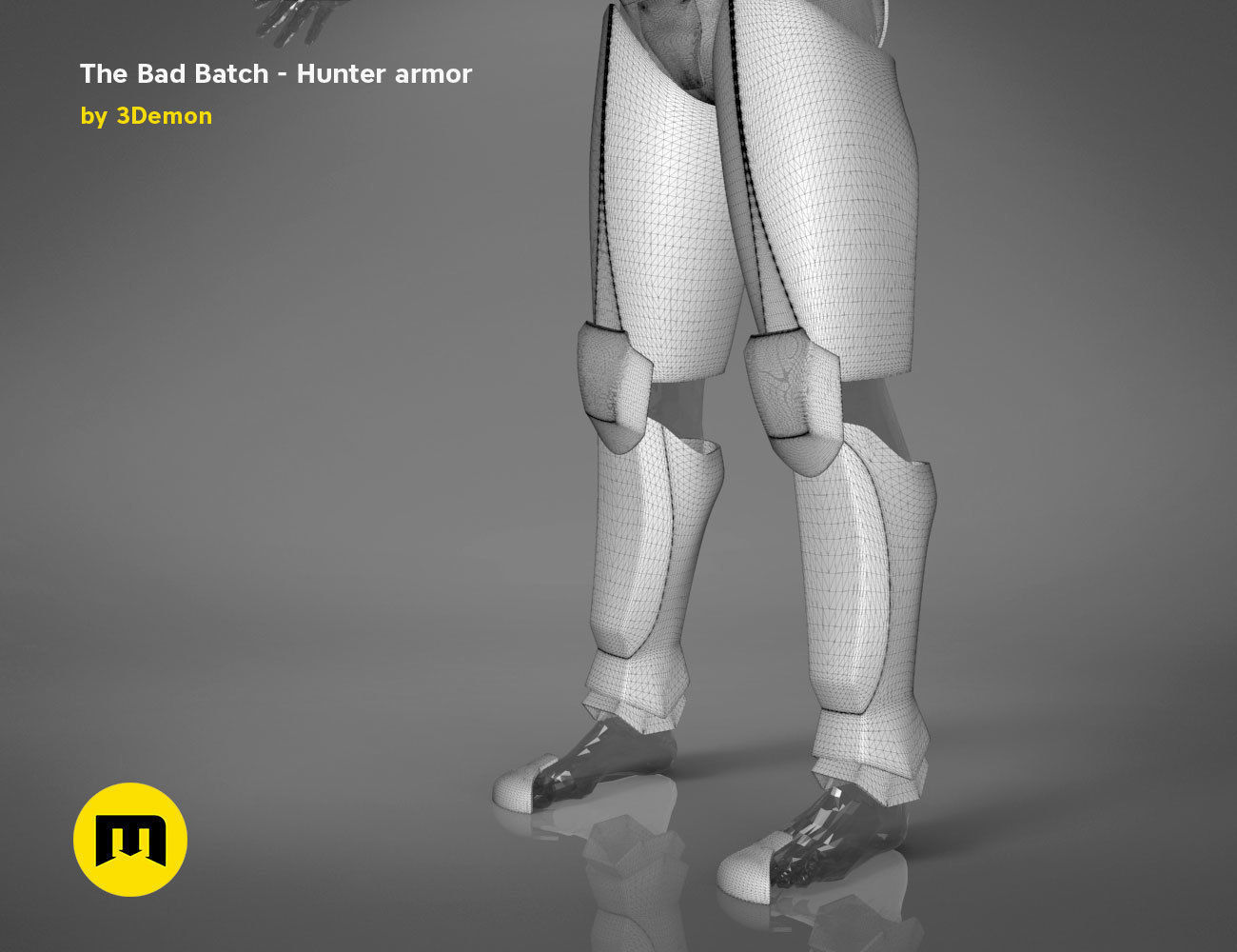 The Bad Batch Hunter armor 3D print model_29