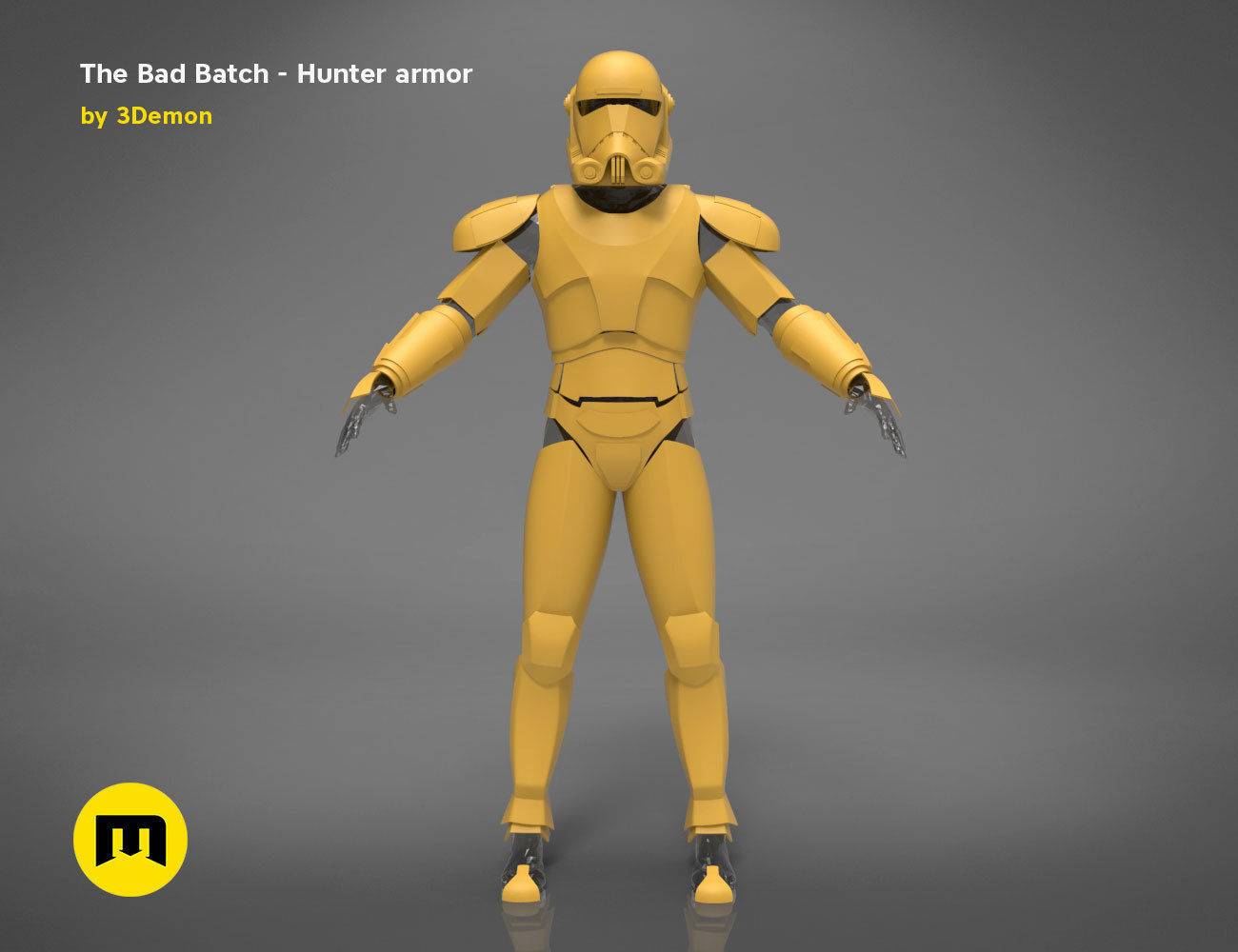 The Bad Batch Hunter armor 3D print model_9