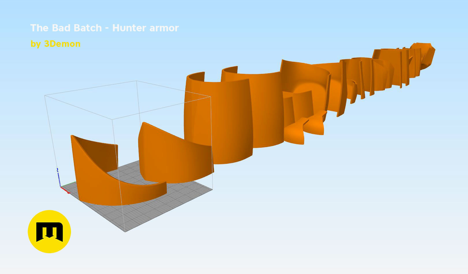 The Bad Batch Hunter armor 3D print model_21
