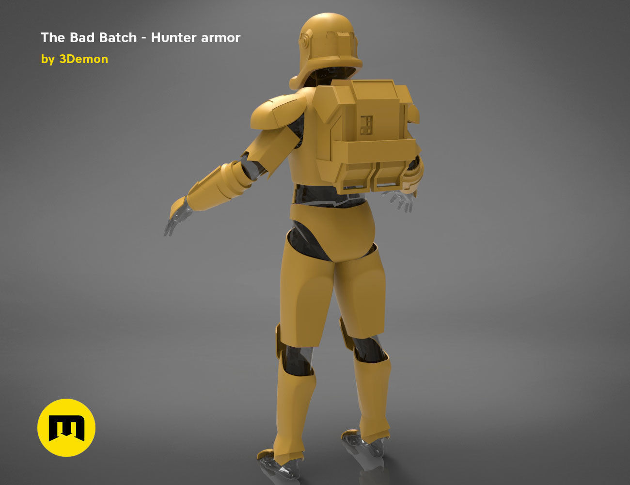 The Bad Batch Hunter armor 3D print model_14