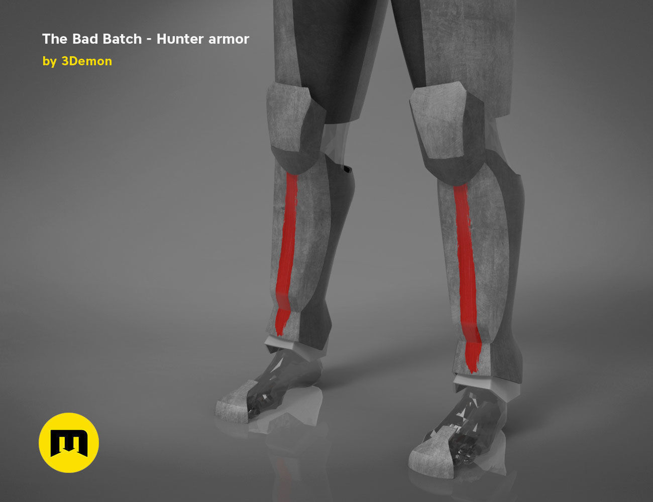 The Bad Batch Hunter armor 3D print model_8