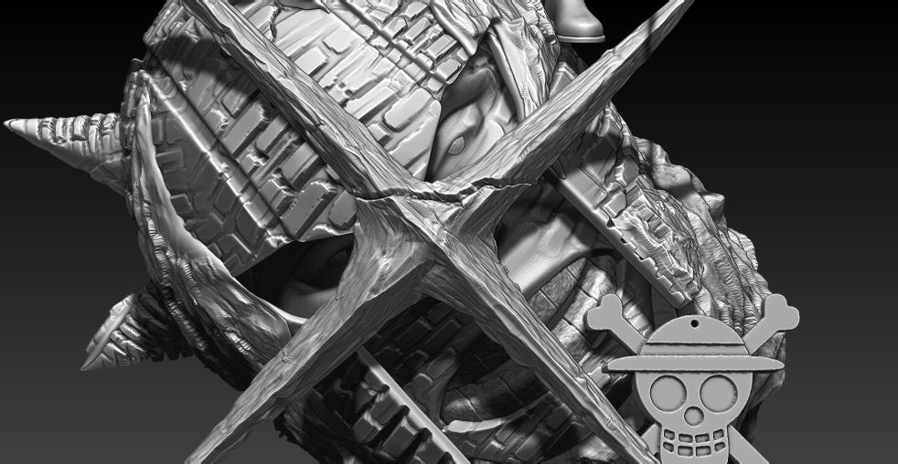 Zoro vs Pica - One piece - 3d Print 3D print model_5