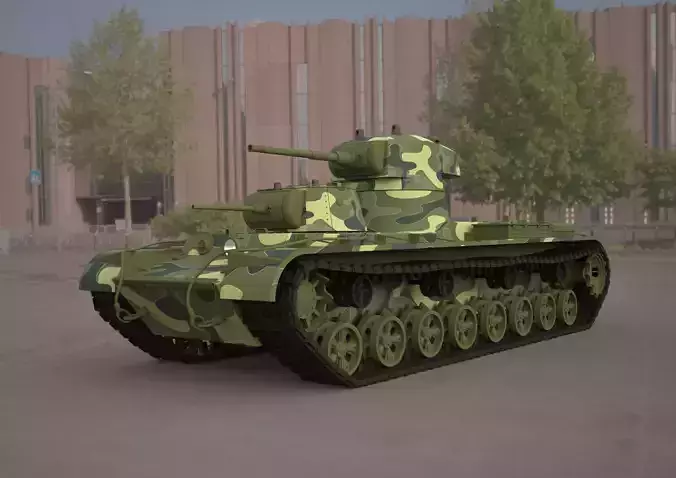 SMK military tank 3D model