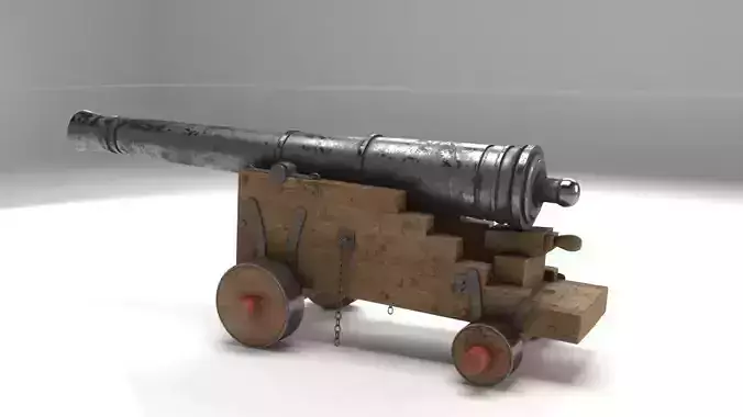 Cannon 3D model