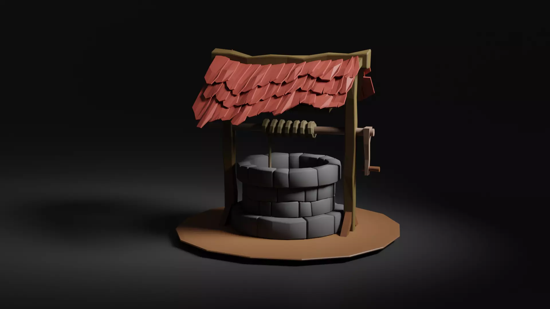 Medieval Well 3D model_0