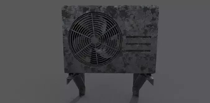 Air Conditioner Low-poly 3D model