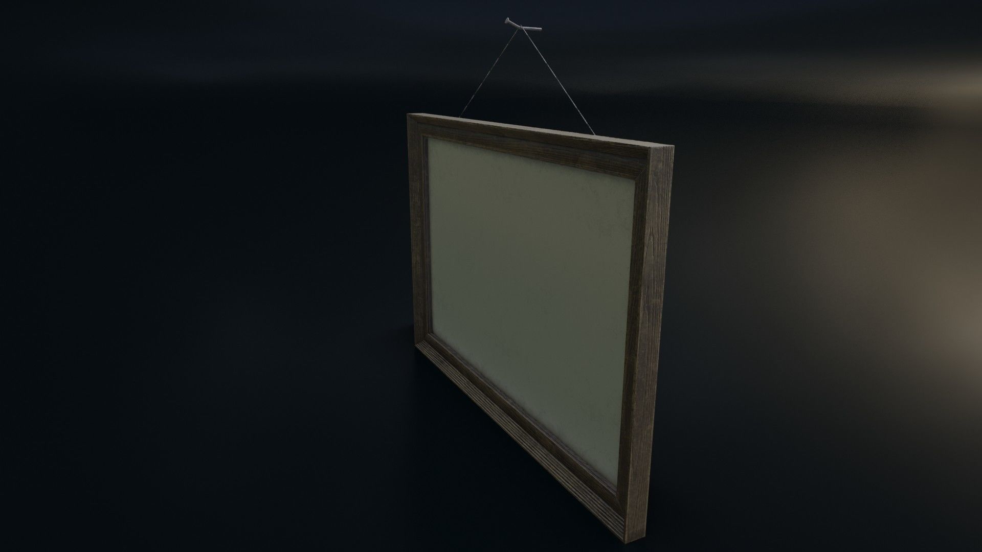 Vintage Picture Frame 03 Low-poly 3D model_9