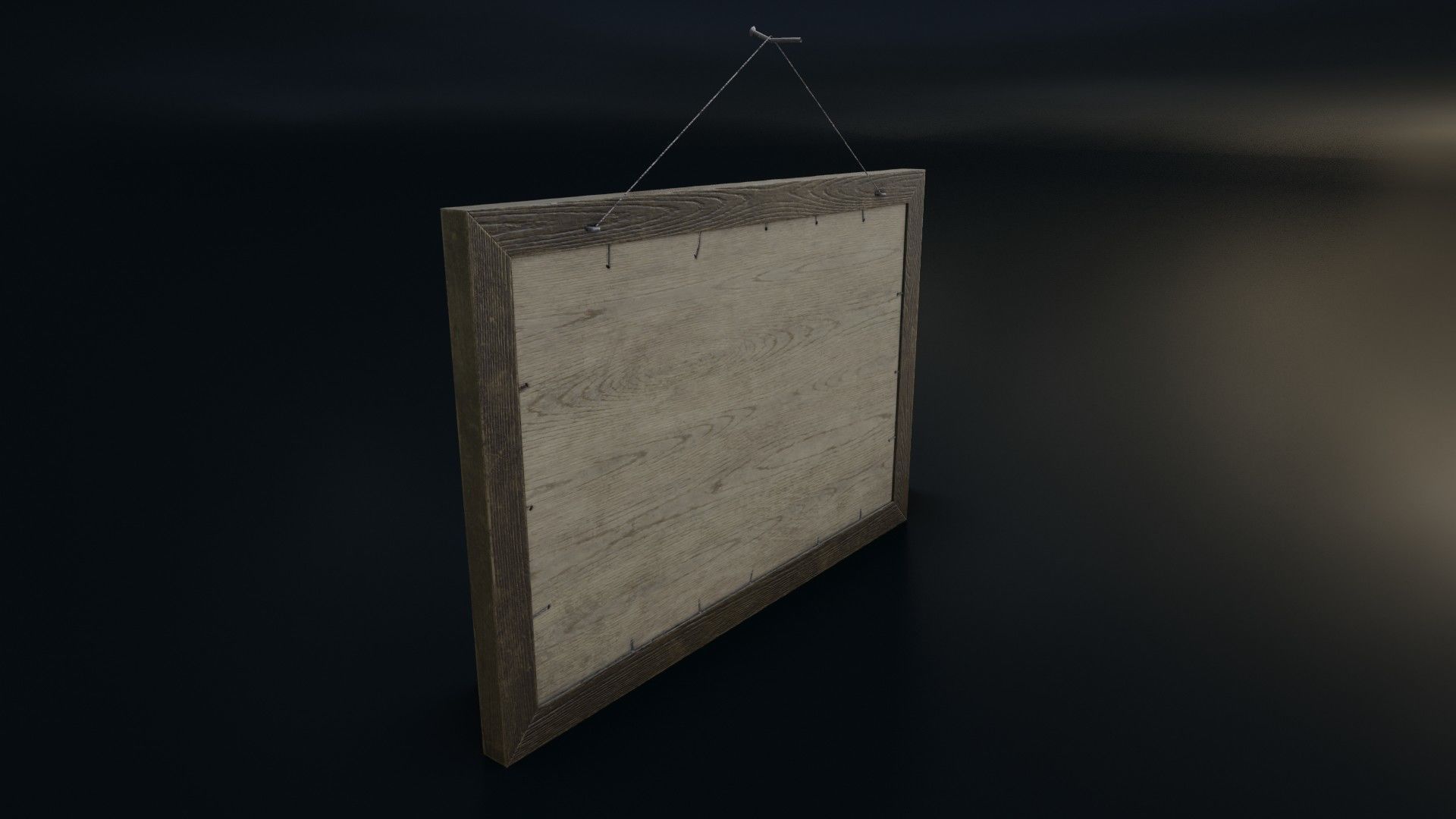 Vintage Picture Frame 03 Low-poly 3D model_15