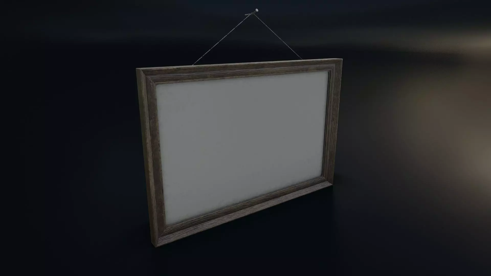 Vintage Picture Frame 03 Low-poly 3D model_0