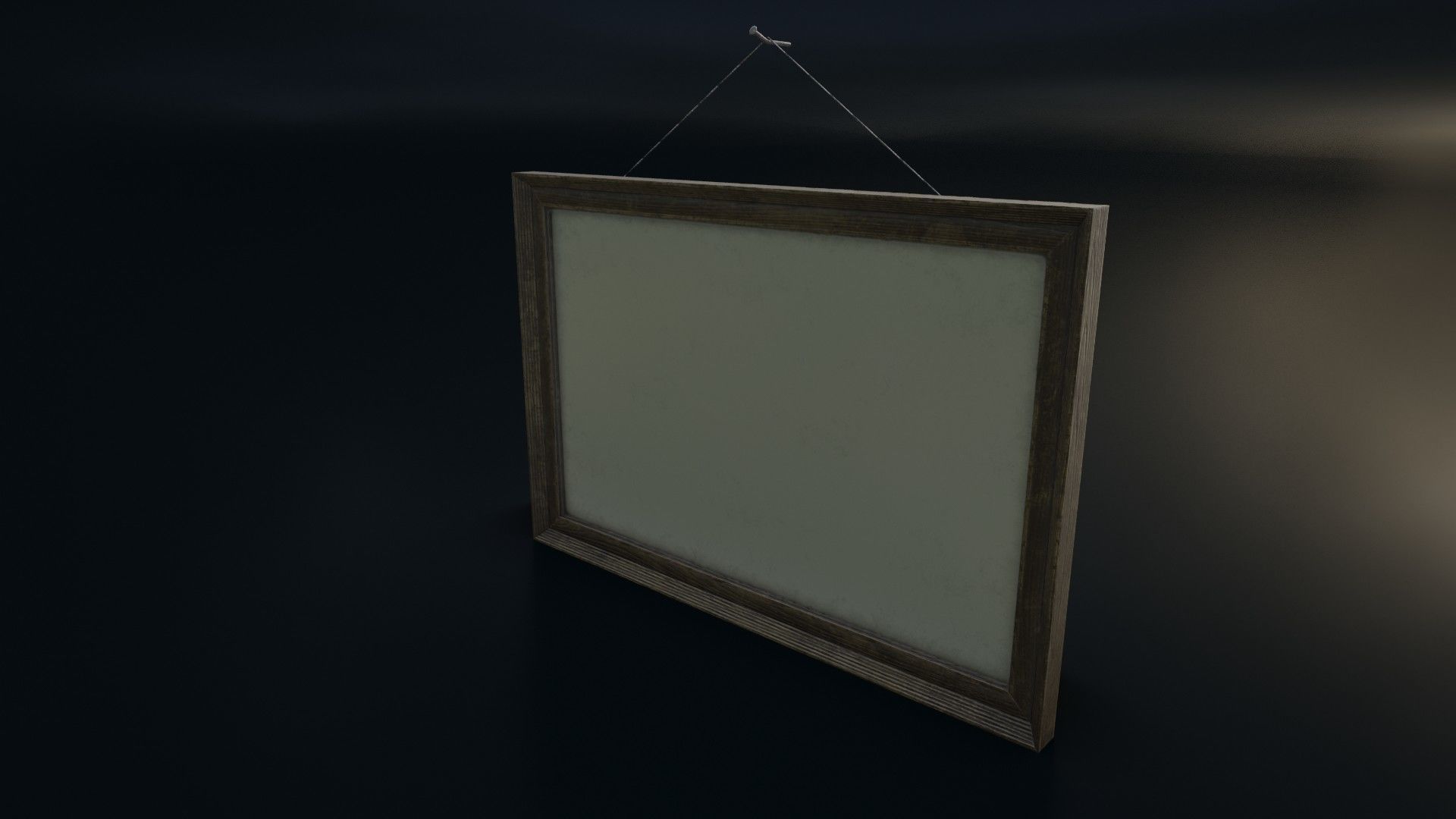 Vintage Picture Frame 03 Low-poly 3D model_7