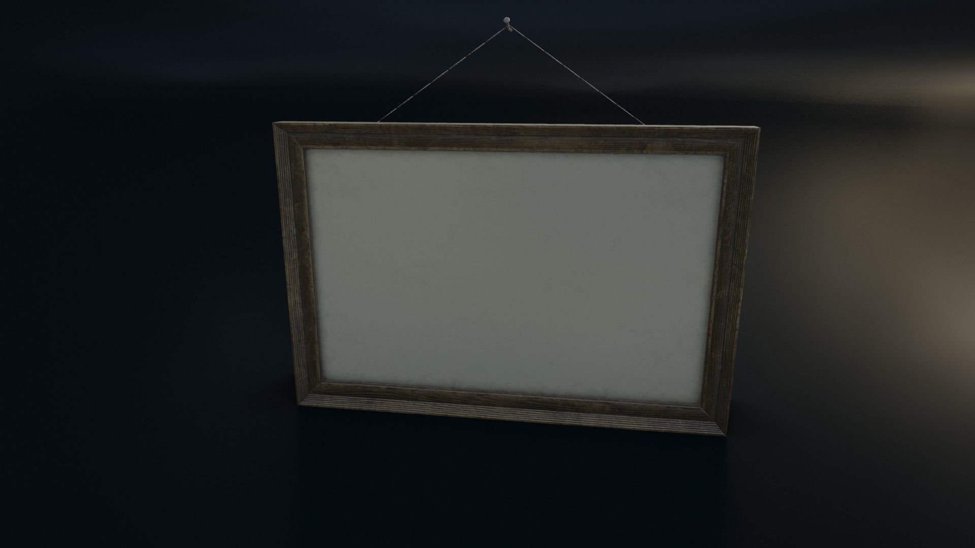 Vintage Picture Frame 03 Low-poly 3D model_4
