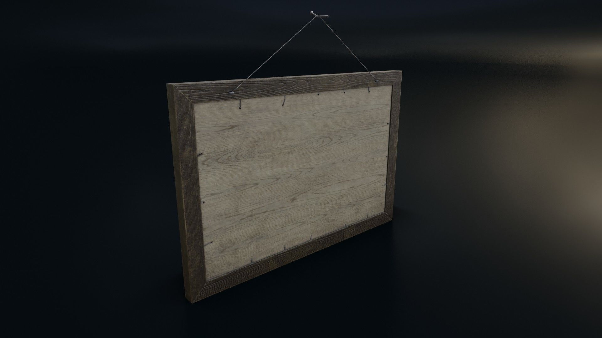 Vintage Picture Frame 03 Low-poly 3D model_16