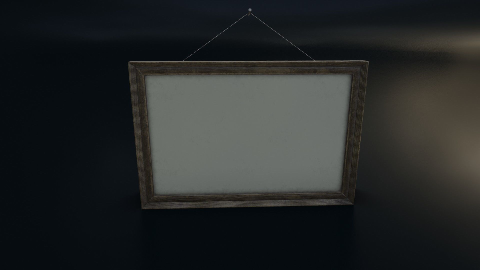Vintage Picture Frame 03 Low-poly 3D model_3