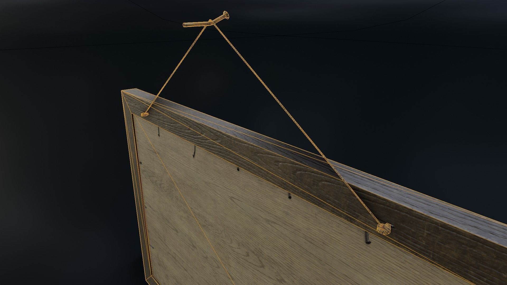 Vintage Picture Frame 03 Low-poly 3D model_36