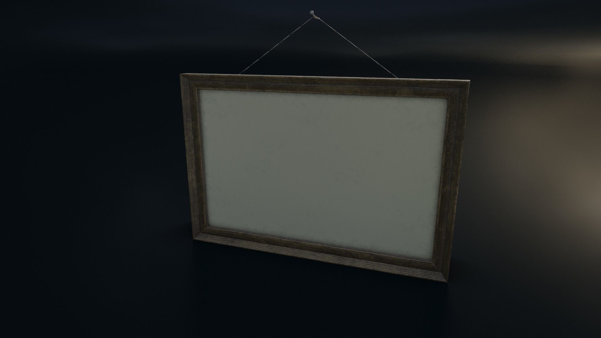Vintage Picture Frame 03 Low-poly 3D model_5
