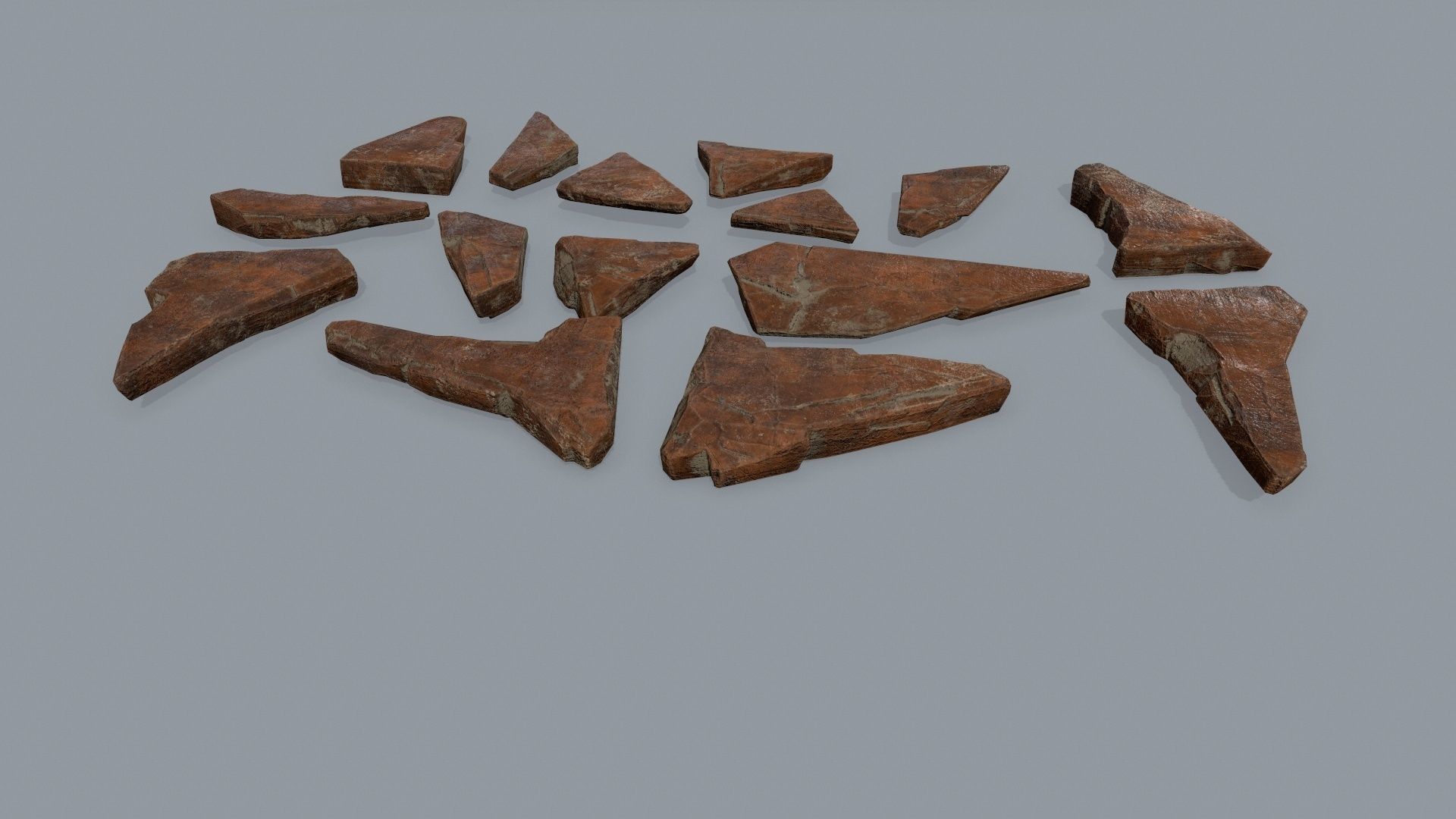 desert rocks Low-poly 3D model_10