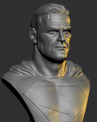 Superman Kingdom Come bust 3D print model