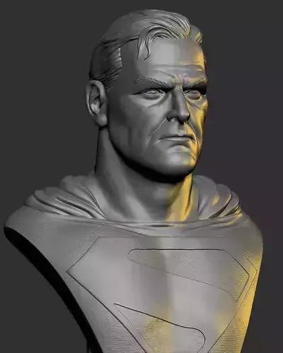 Superman Kingdom Come bust 3D print model