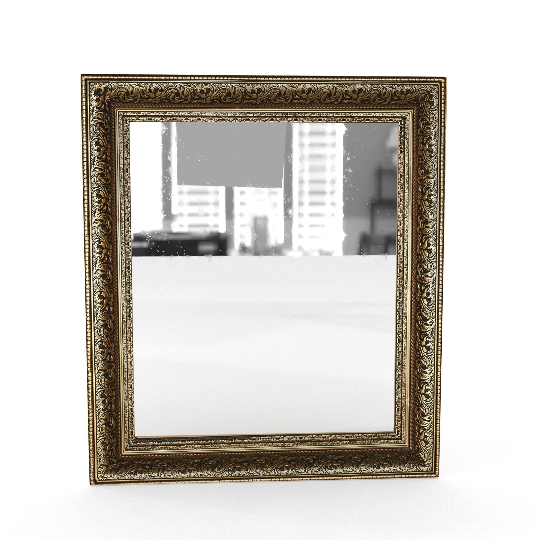 Antique Frame Mirror Collection Low-poly 3D model_32