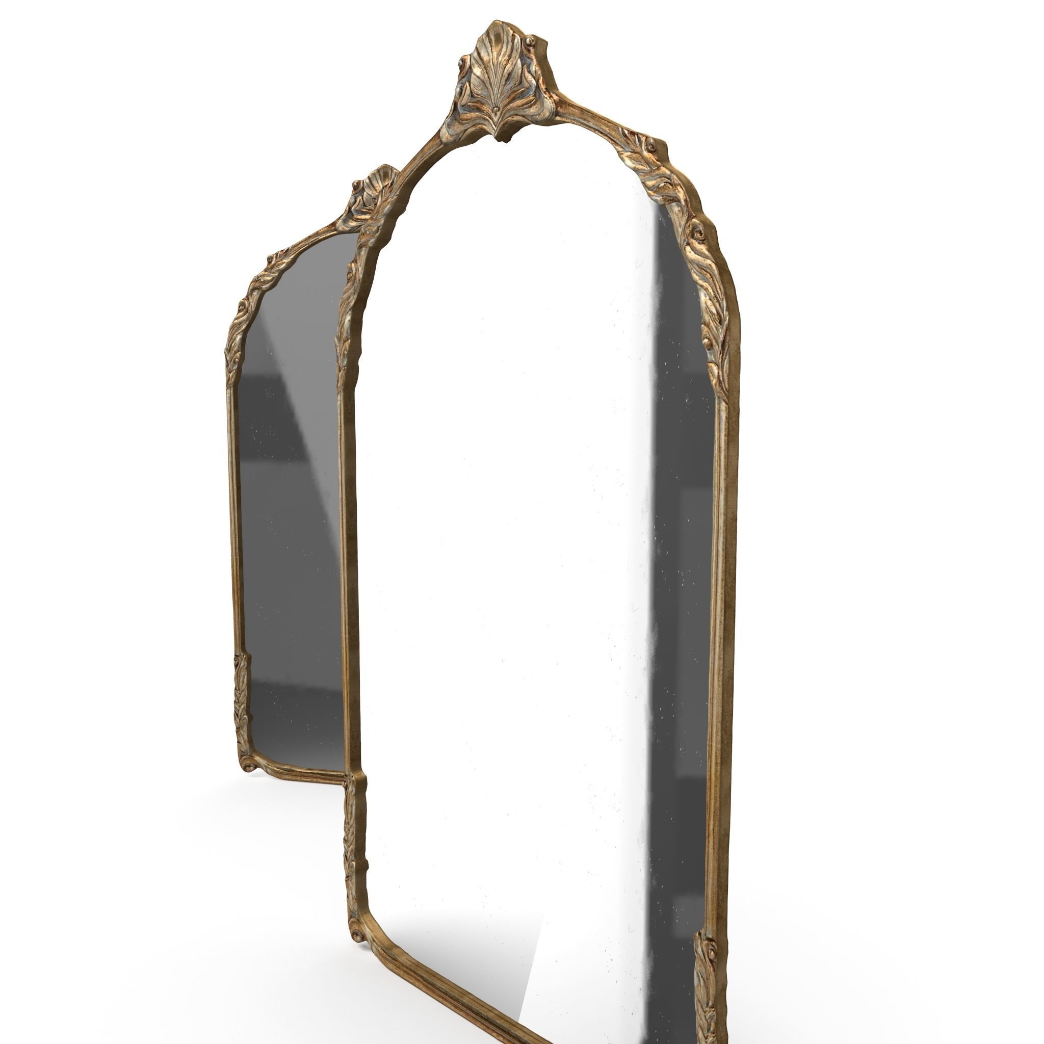 Antique Frame Mirror Collection Low-poly 3D model_8