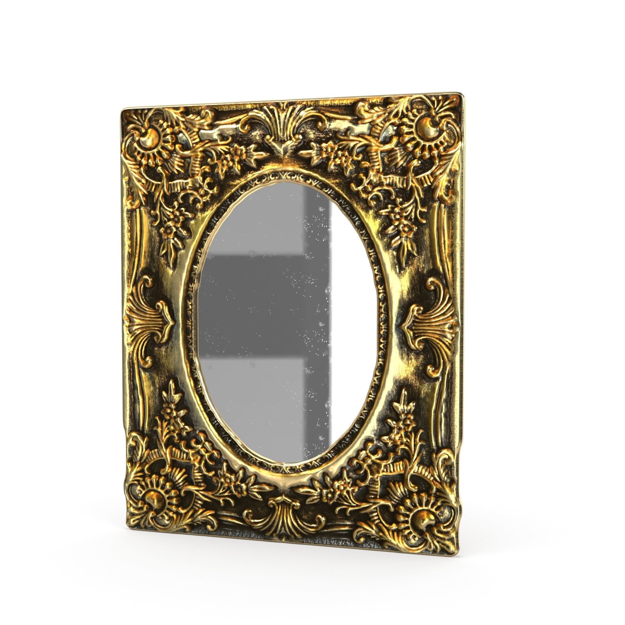 Antique Frame Mirror Collection Low-poly 3D model_20