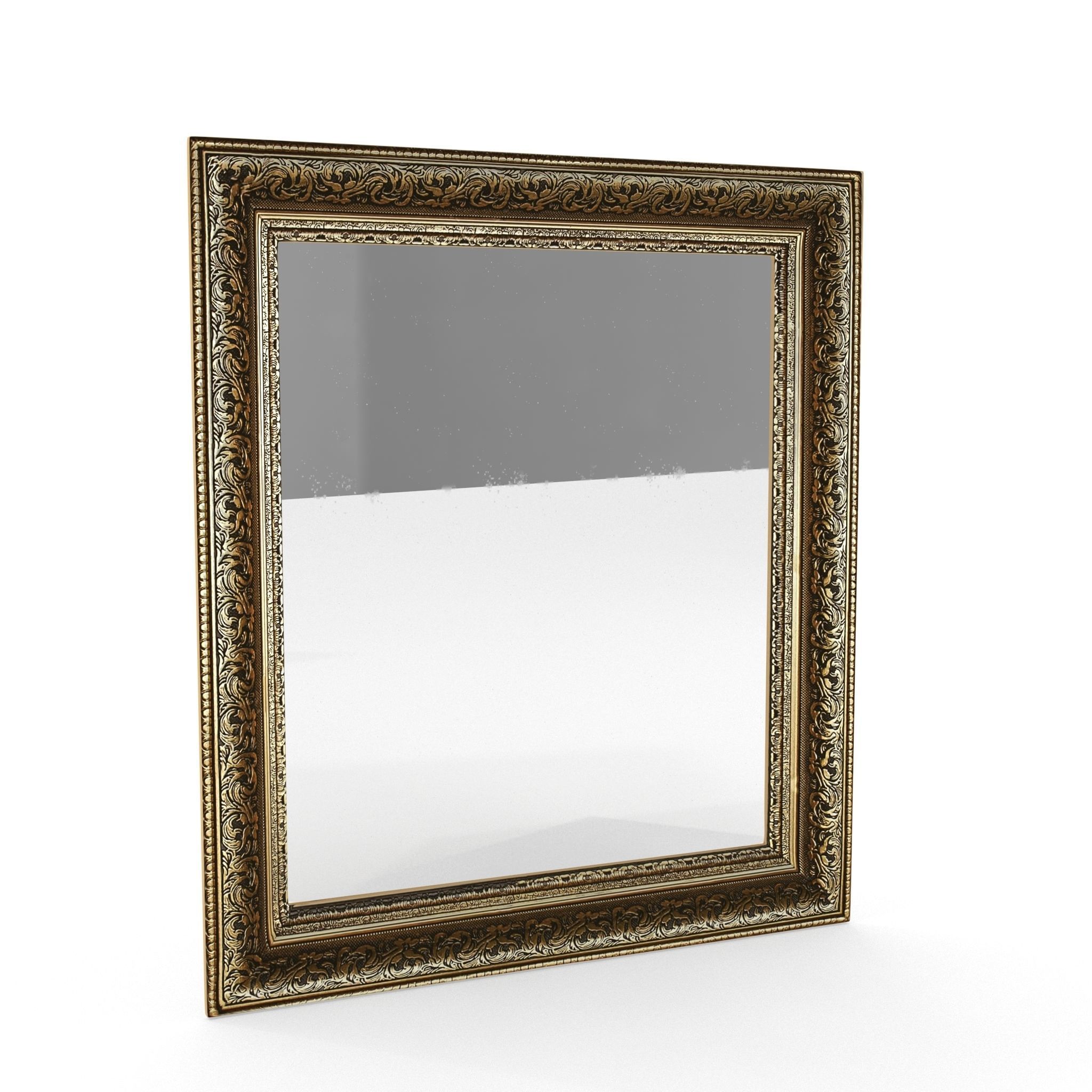 Antique Frame Mirror Collection Low-poly 3D model_33