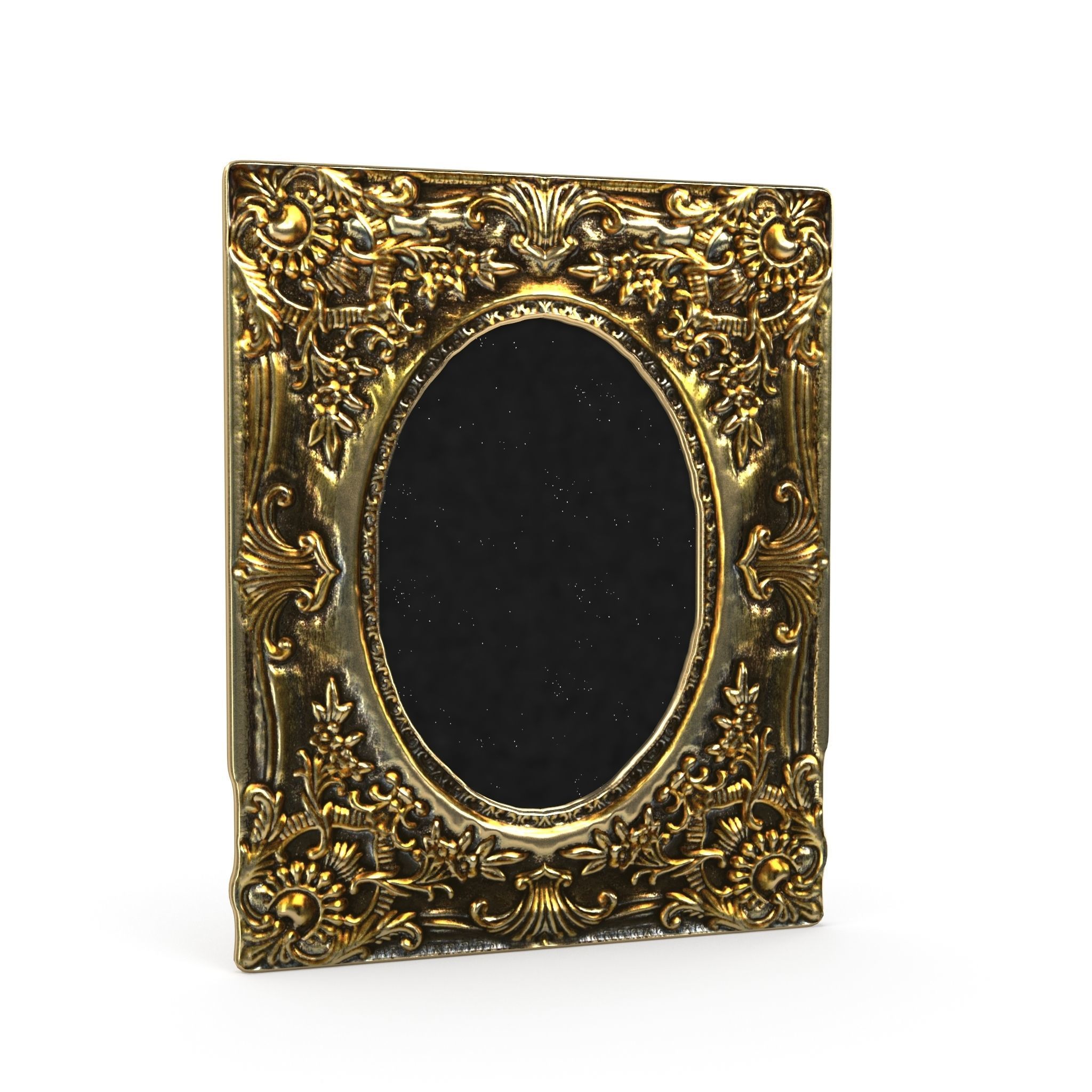 Antique Frame Mirror Collection Low-poly 3D model_14