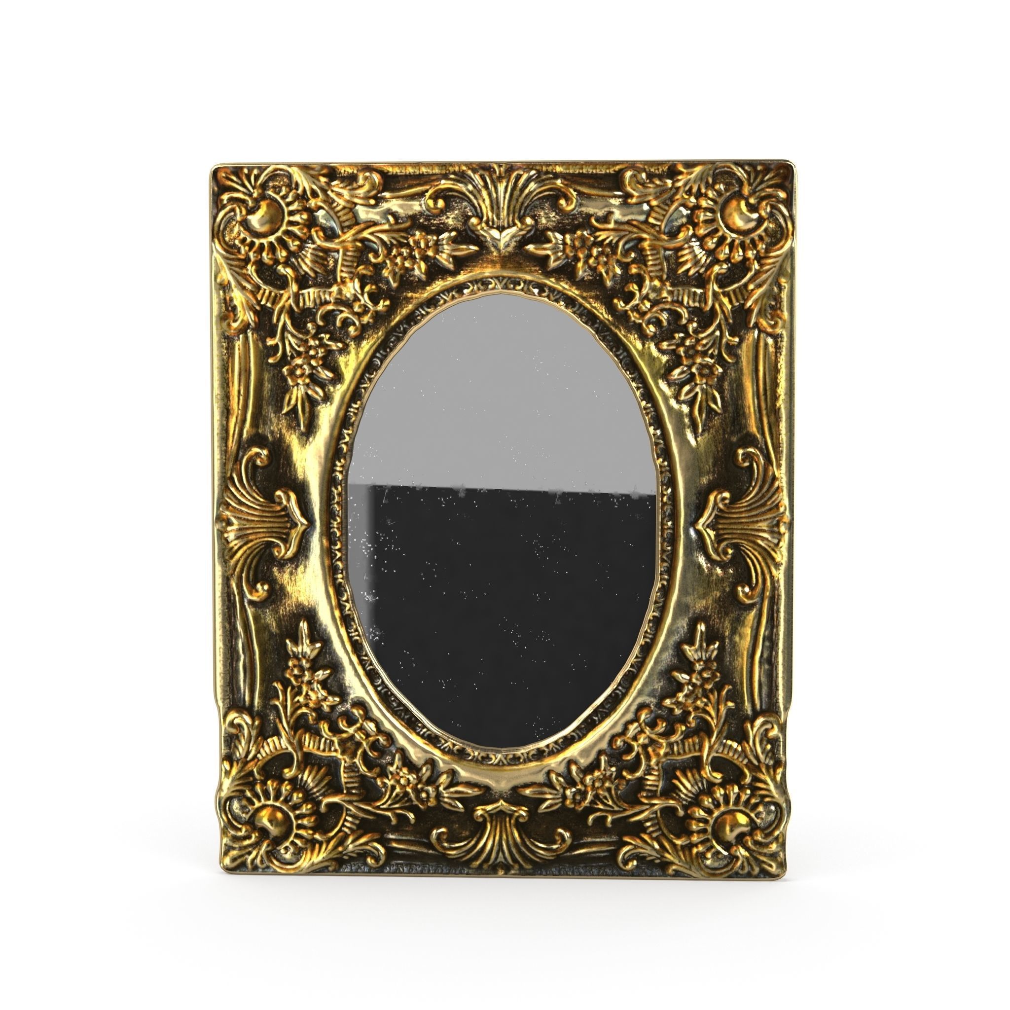 Antique Frame Mirror Collection Low-poly 3D model_18