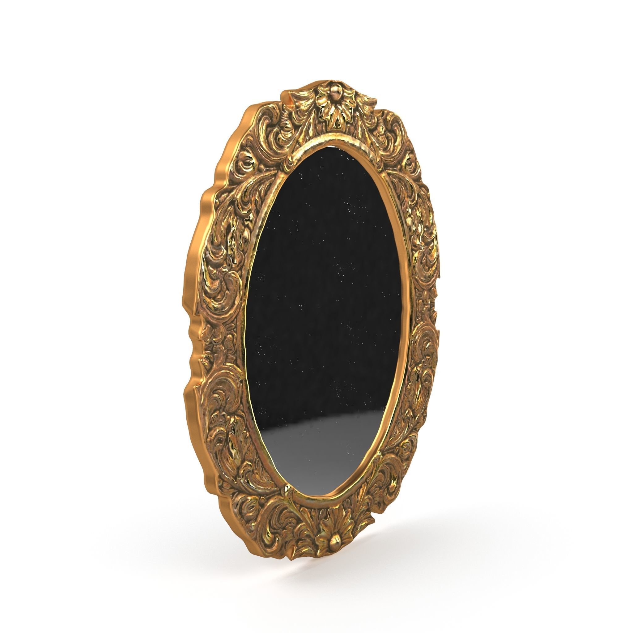 Antique Frame Mirror Collection Low-poly 3D model_24