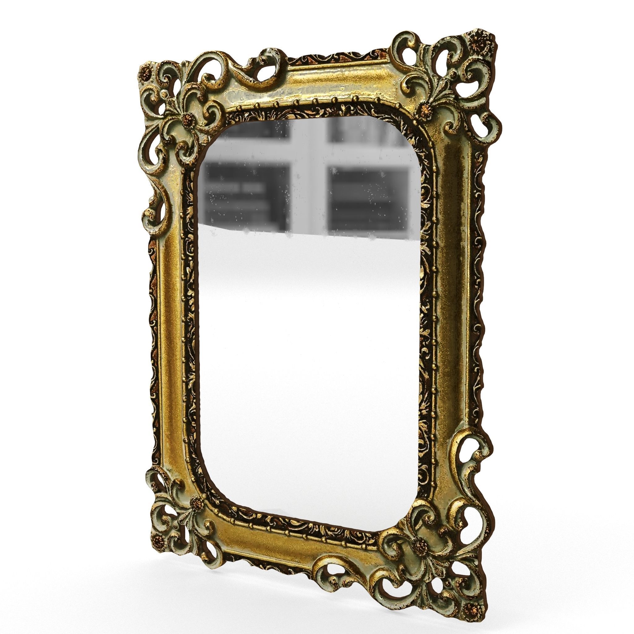 Antique Frame Mirror Collection Low-poly 3D model_41