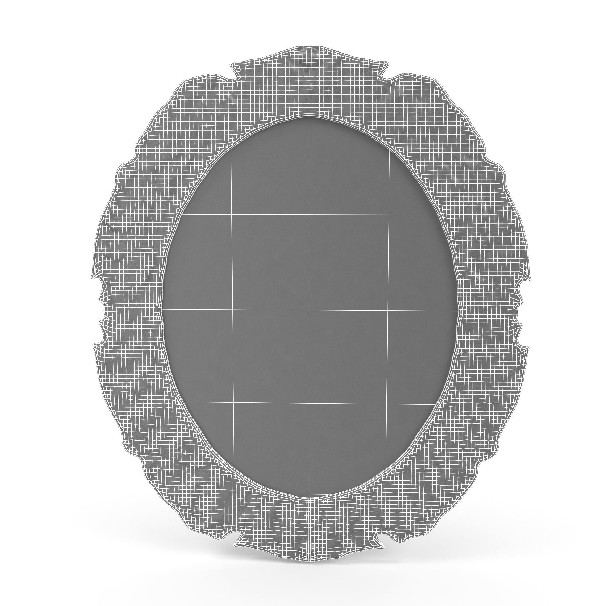 Antique Frame Mirror Collection Low-poly 3D model_28