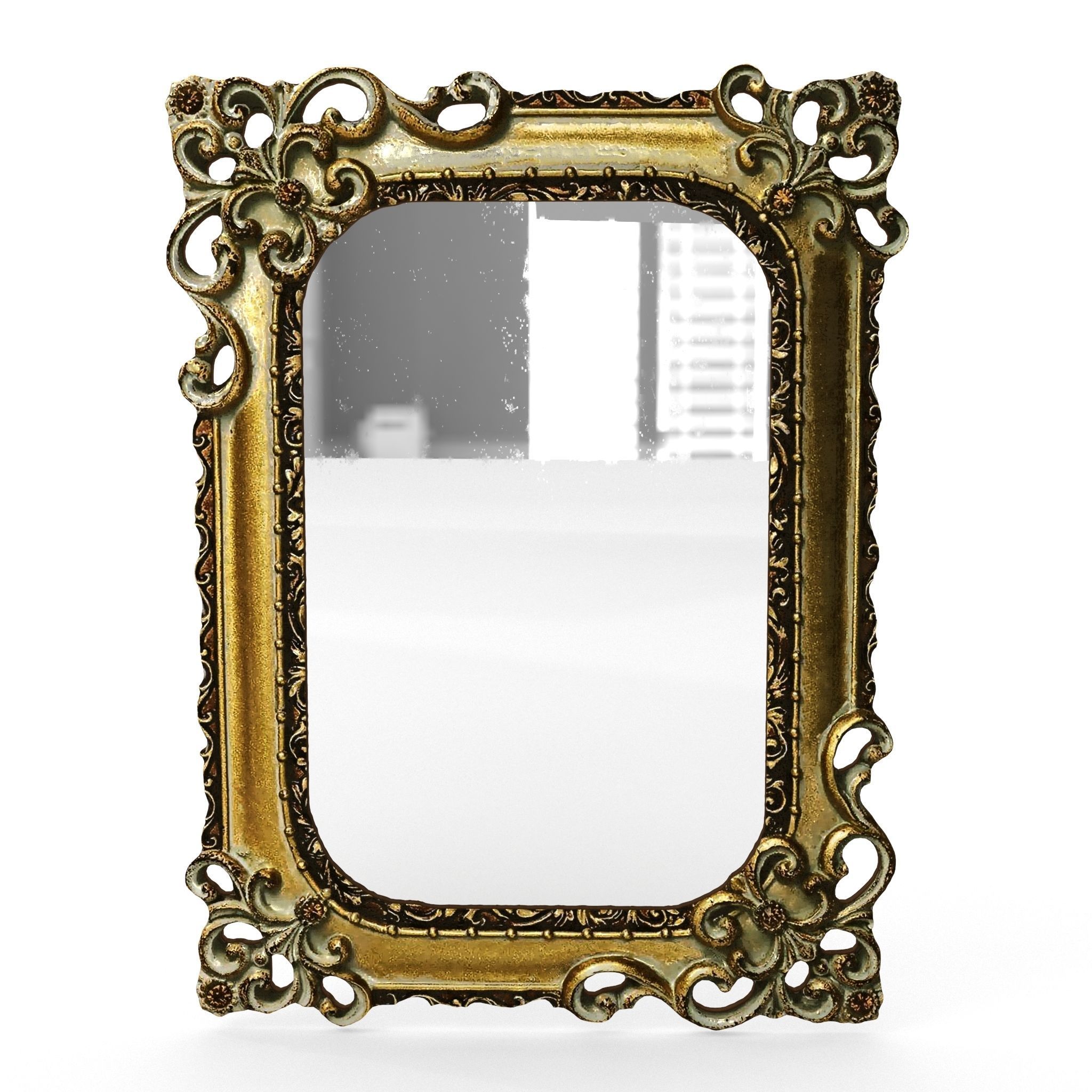 Antique Frame Mirror Collection Low-poly 3D model_38