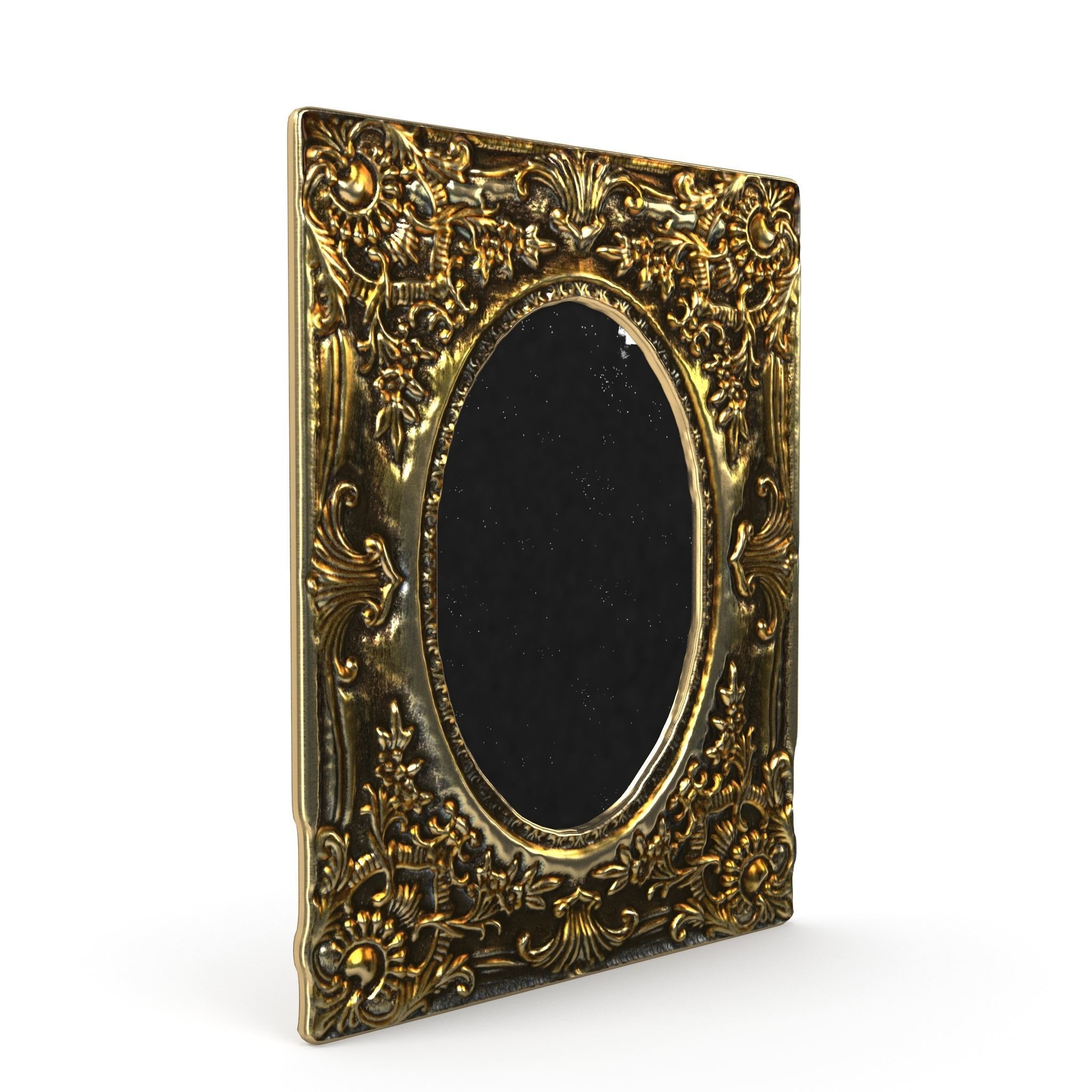 Antique Frame Mirror Collection Low-poly 3D model_15