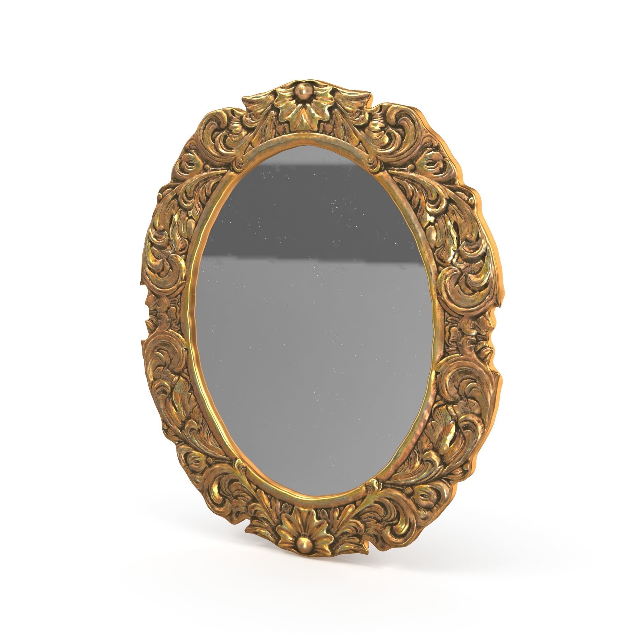Antique Frame Mirror Collection Low-poly 3D model_23