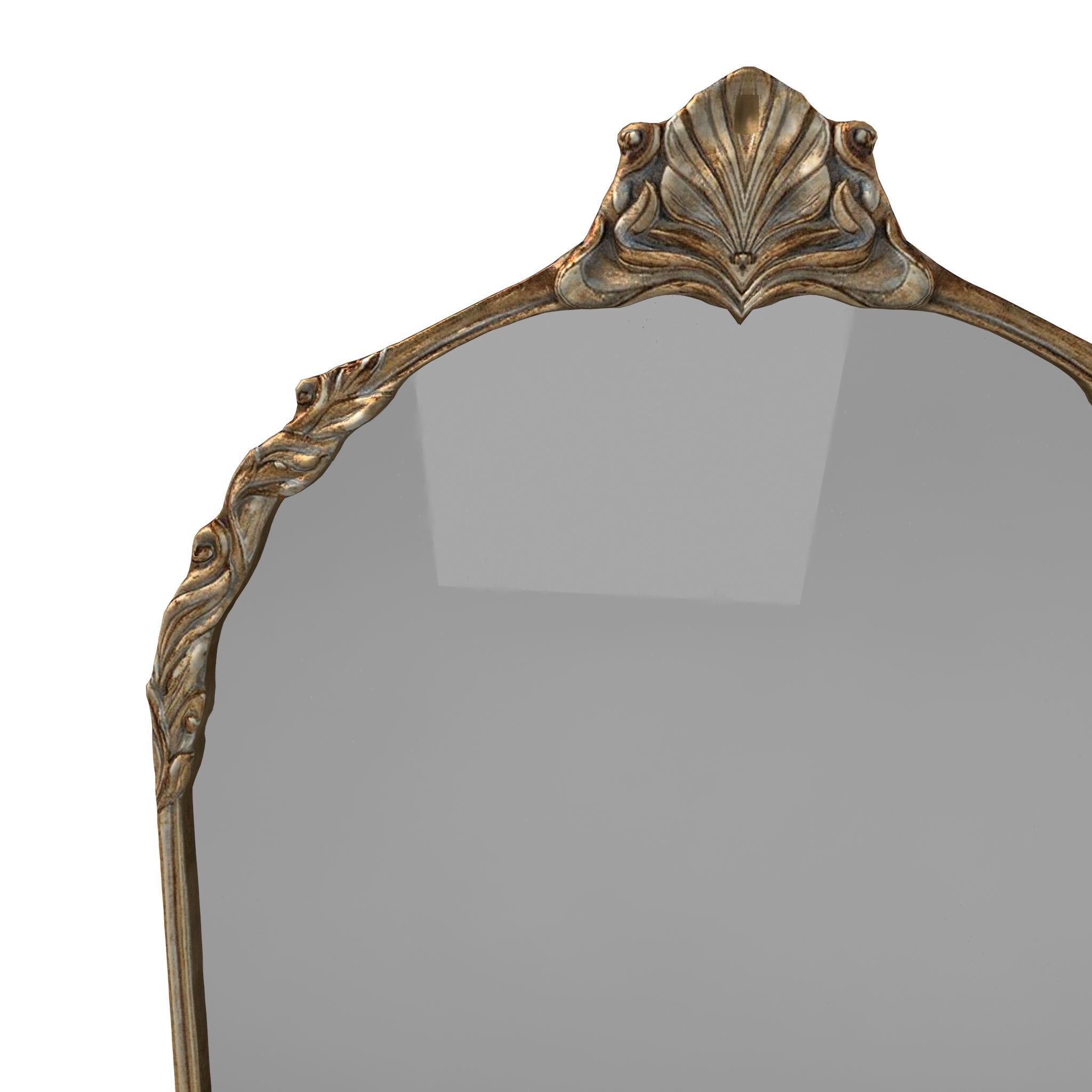 Antique Frame Mirror Collection Low-poly 3D model_10