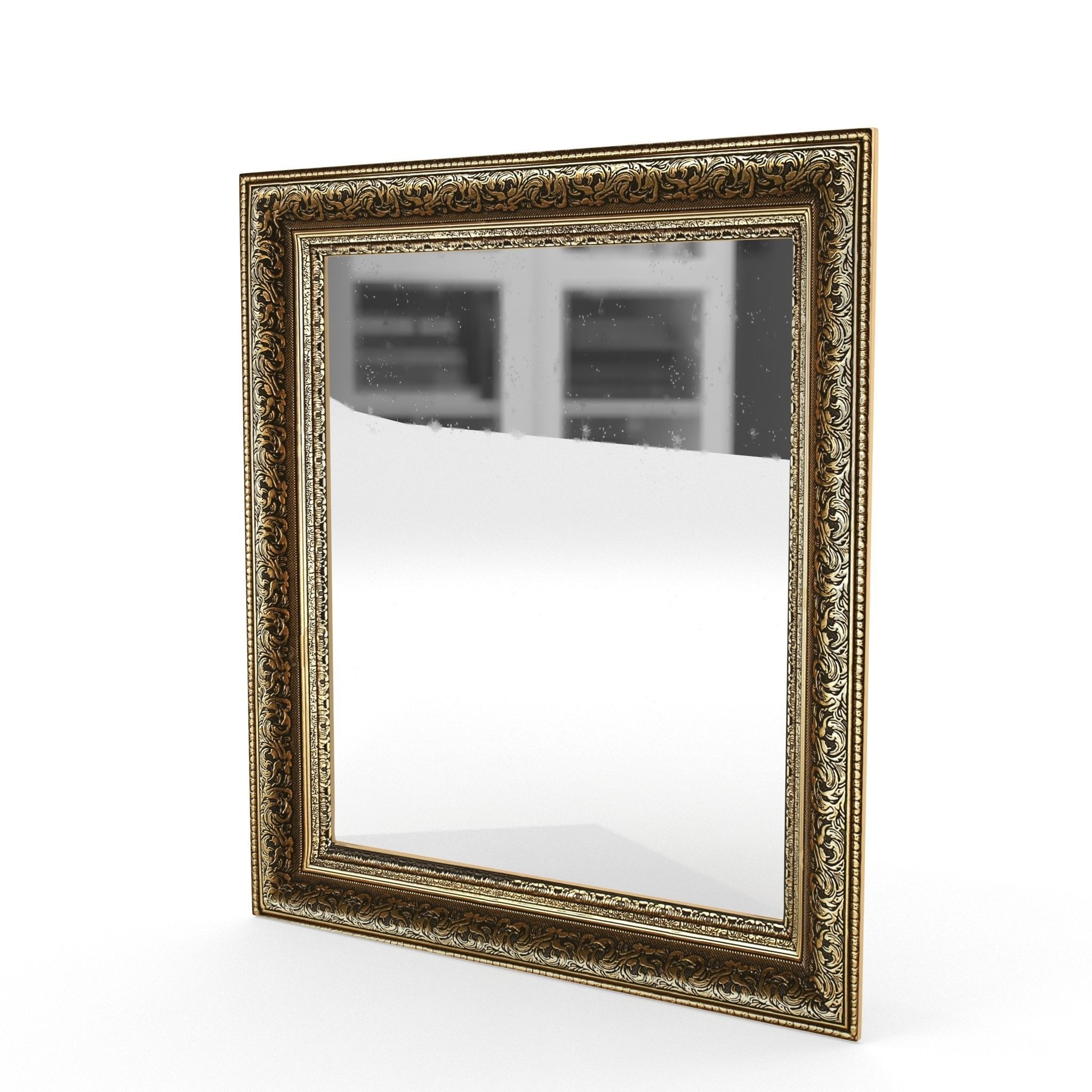 Antique Frame Mirror Collection Low-poly 3D model_36