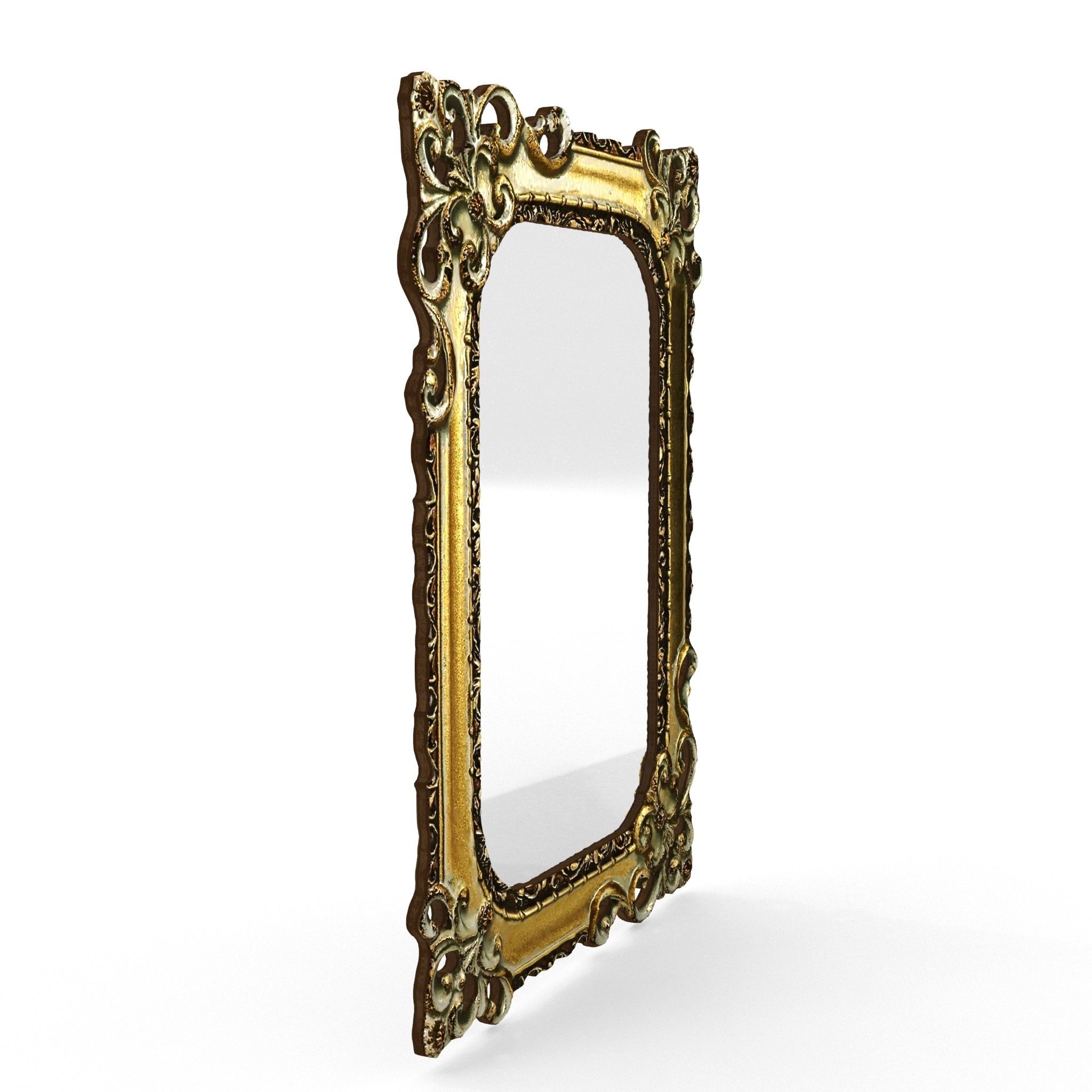 Antique Frame Mirror Collection Low-poly 3D model_44