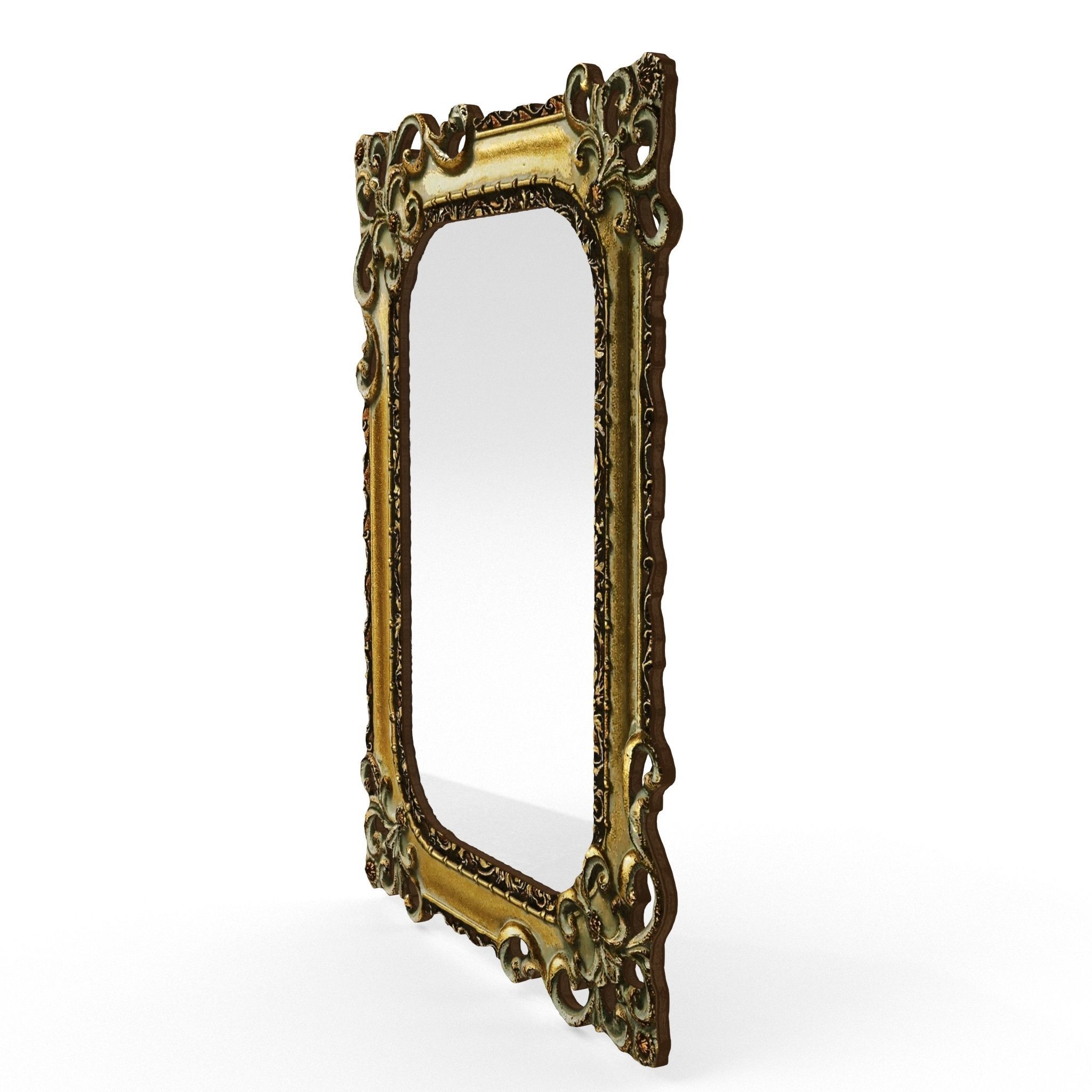 Antique Frame Mirror Collection Low-poly 3D model_40