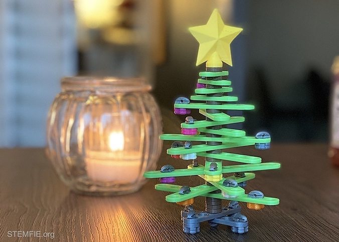 STEMFIE Desktop Christmas Tree Free 3D print model