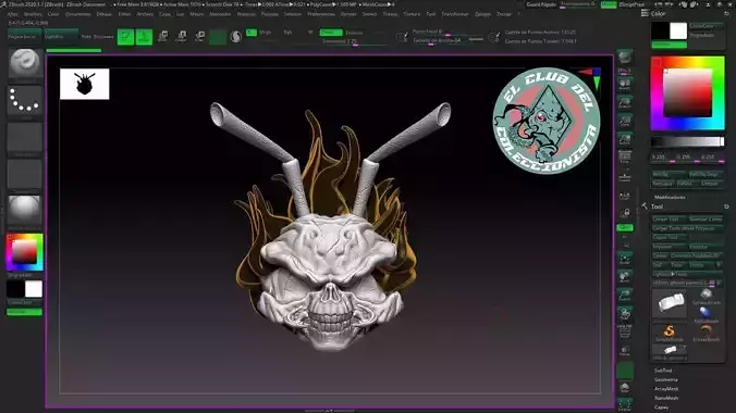 Ghost Gomez head Sculpt