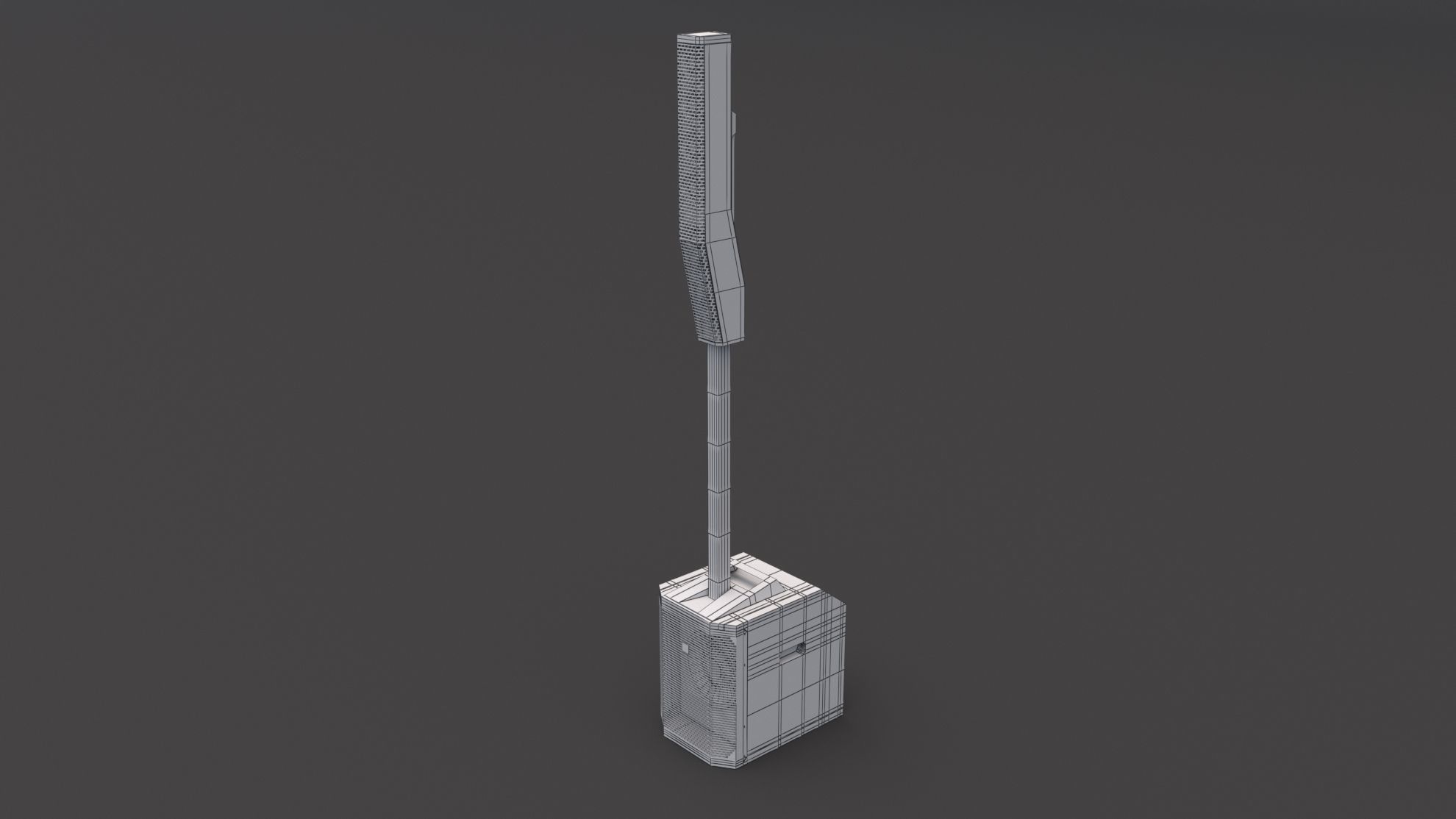 Electro - Voice EV Evolve 50 Low-poly 3D model_6