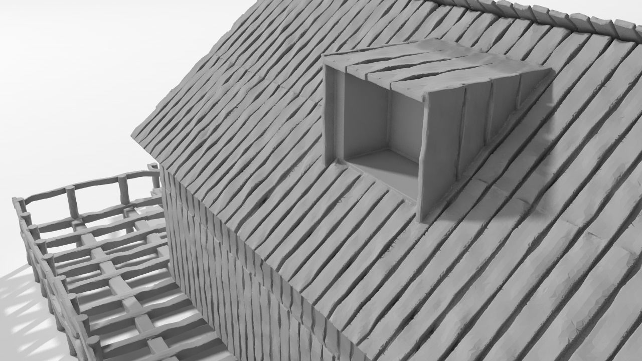 wooden house 3D print model_5