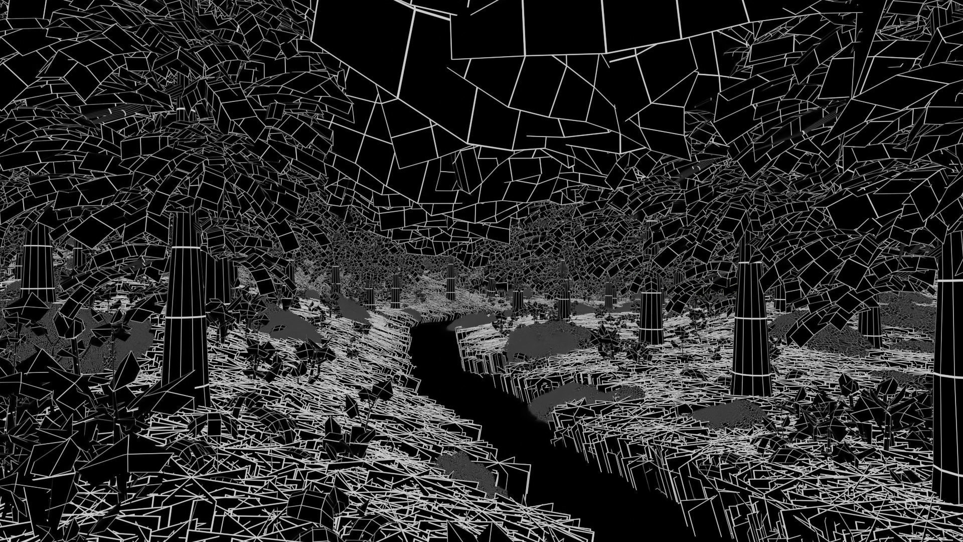 Forest Scene 3D model_8