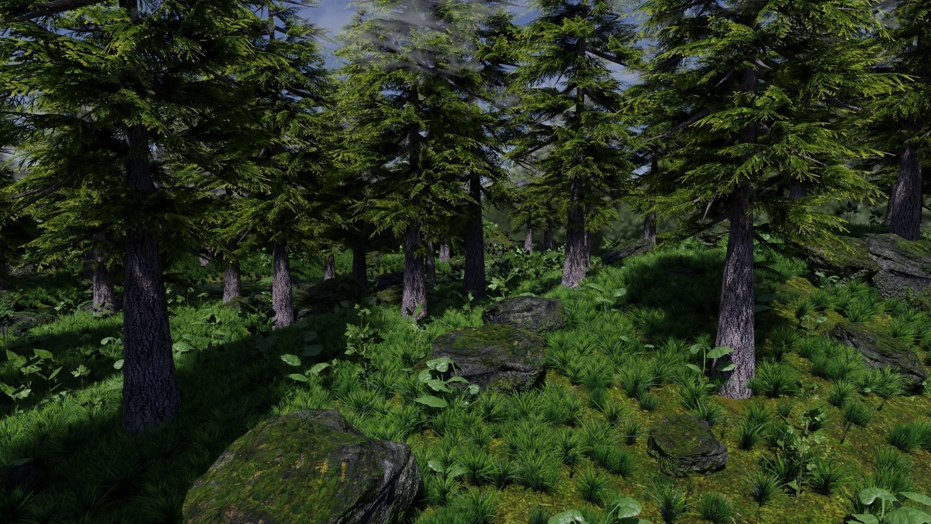 Forest Scene 3D model_3