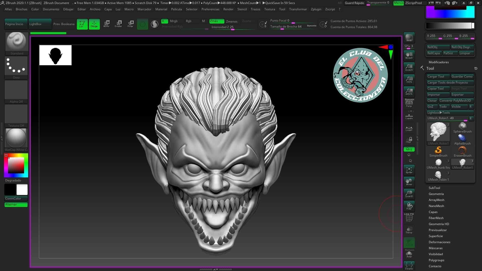 robin metal head custom 3D print model_2